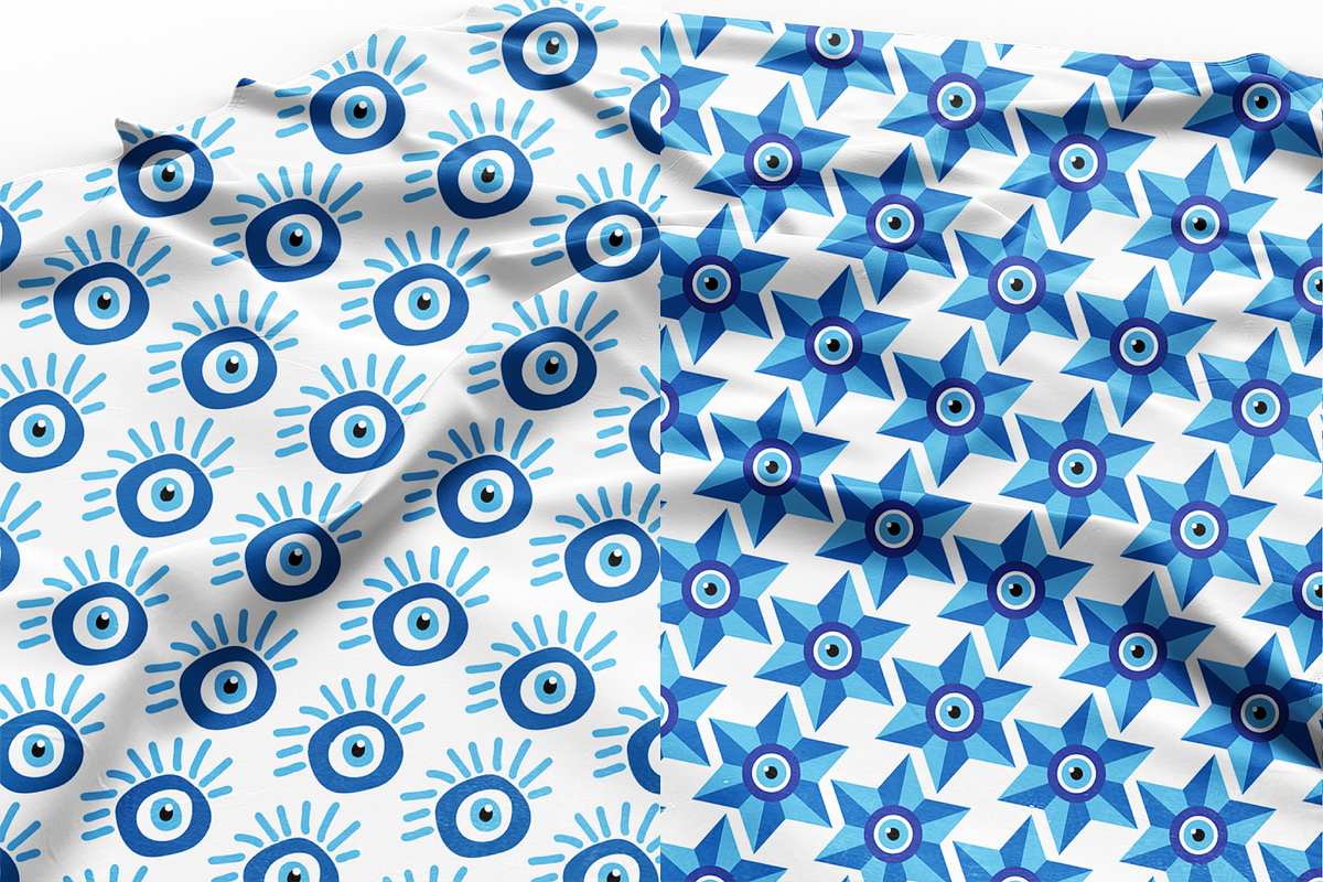 Turkish Evil Eyes Patterns, a Pattern Graphic by Michiru13 (Photo 17 of 23)