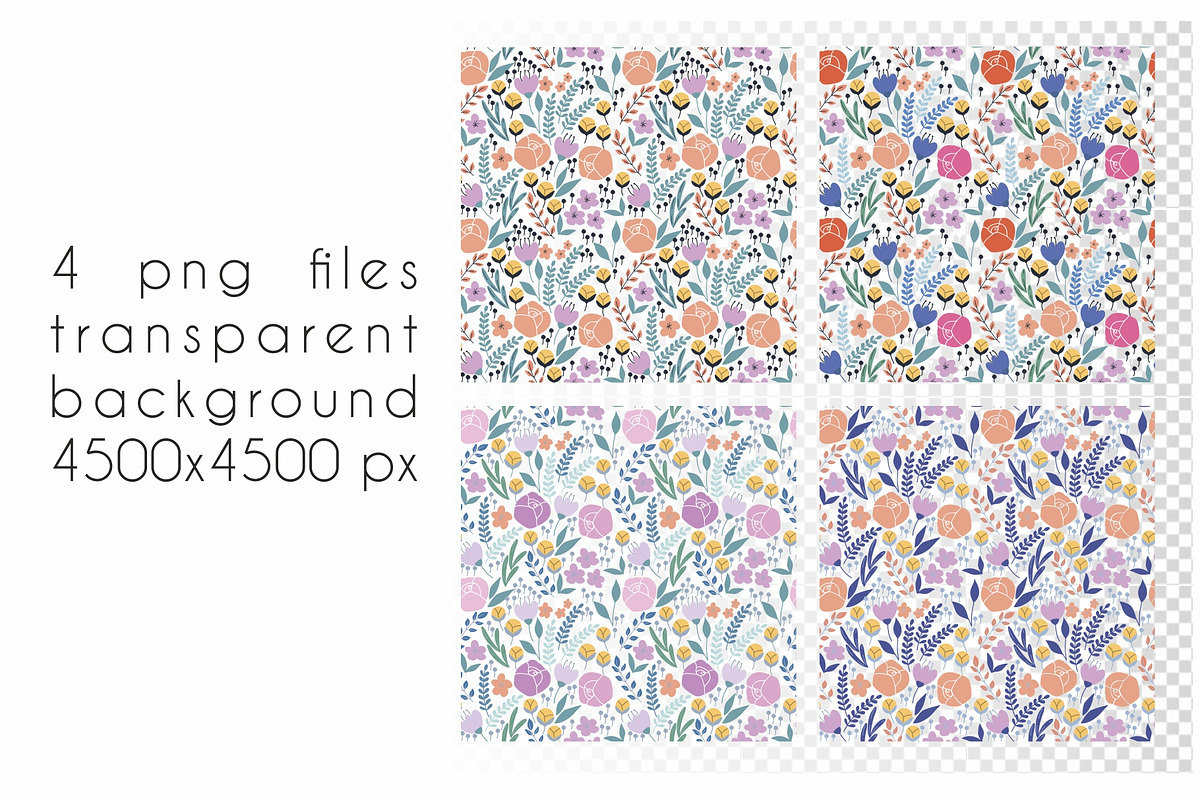 Spring Flowers Patterns, a Pattern Graphic by Anel_S (Photo 6 of 6)