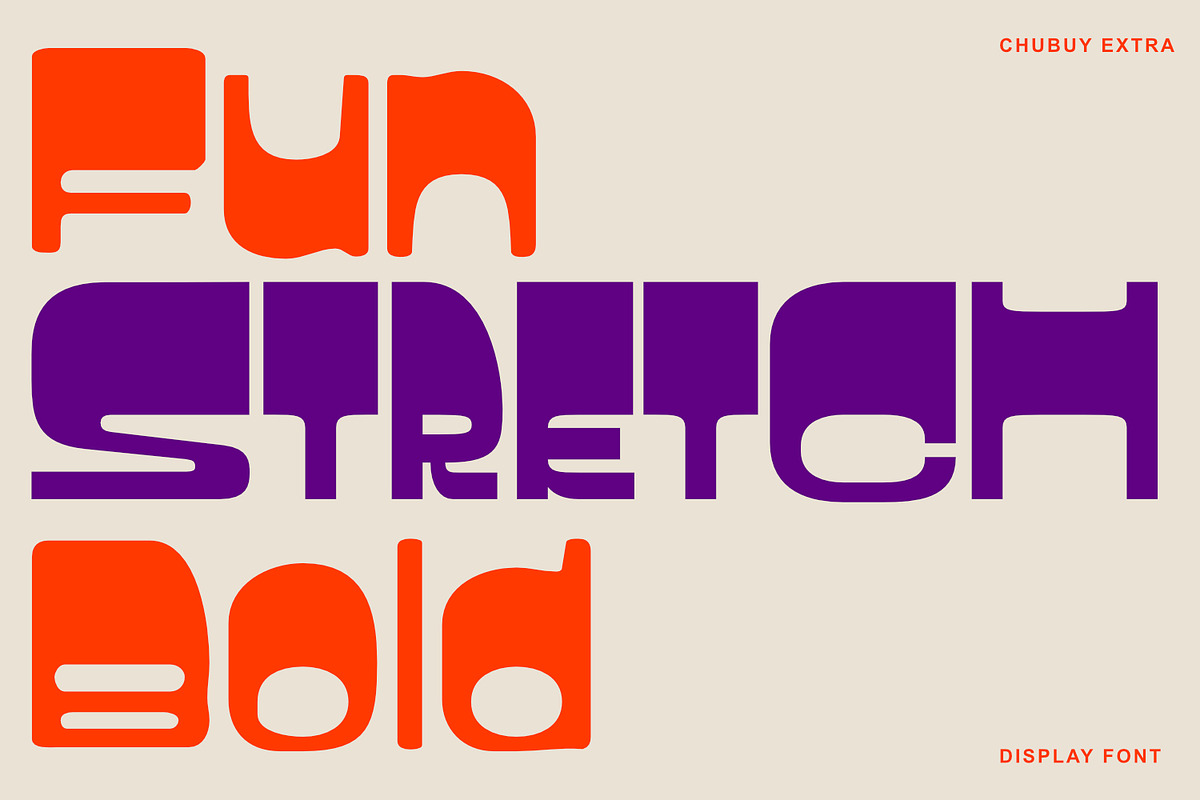 Chubuy Extra - Display Font, a Sans Serif Font by Khoir (Photo 3 of 12)
