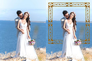 23 Golden Floral Photoshop Overlay, a Background Graphic by 3Motional (Thumbnail 12 of 21)