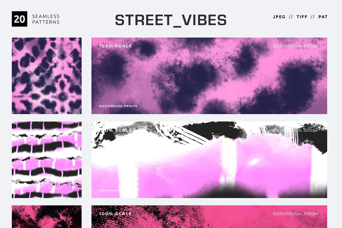 STREET_VIBES Seamless Patterns, a Pattern Graphic by Designnina Shop (Photo 2 of 13)