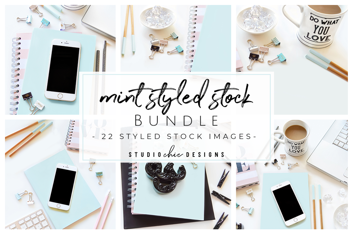 Styled Desktop Stock Photo Bundle, an iPhone Mockup by Studio Chic Designs (Photo 1 of 4)