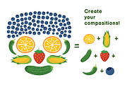 Fruits and Vegetables Clipart Bundle, an Object Graphic by Gulnara Sabirova (Thumbnail 10 of 35)