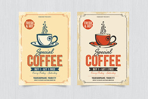 Coffee Flyer template,, a Print Template by DesignWorkz