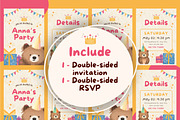 Birthday Party Canva Invitation, a Design Template by TemplateCastleStore (Thumbnail 4 of 5)