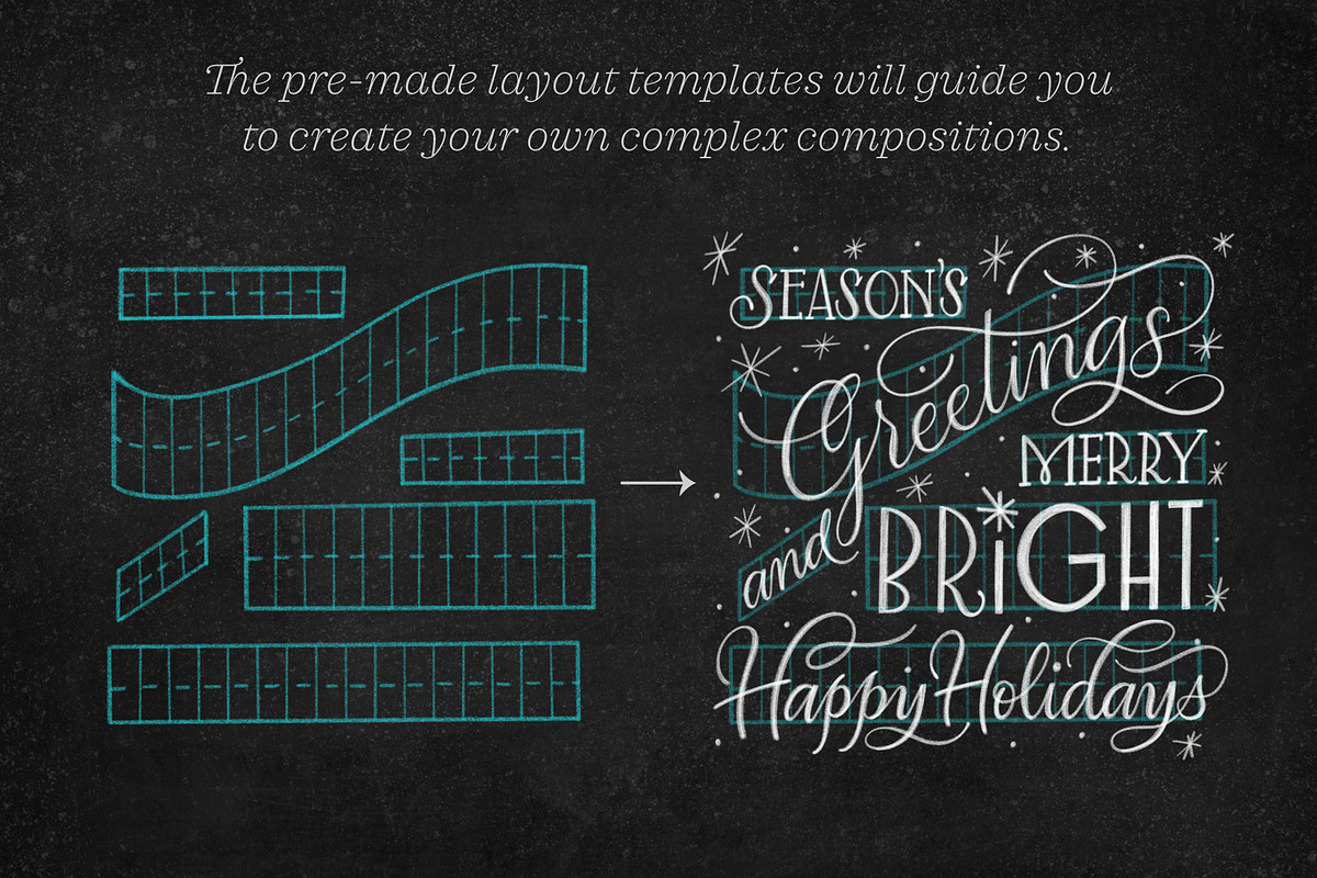 Chalk Script Procreate Brush Kit, a Brush Add-On by Molly Suber Thorpe (Photo 4 of 16)