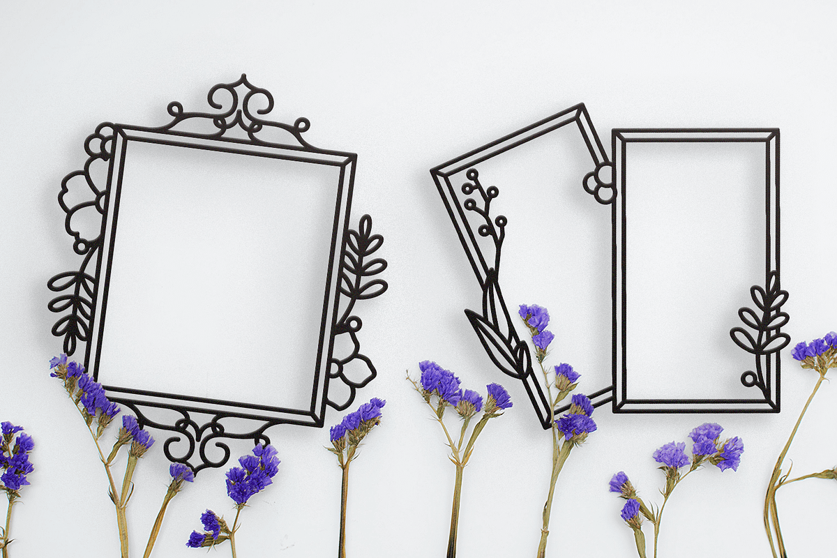 50 Floral Frames - SVG Cut Files, a Decorative Illustration by Arshad Ali (Photo 2 of 9)