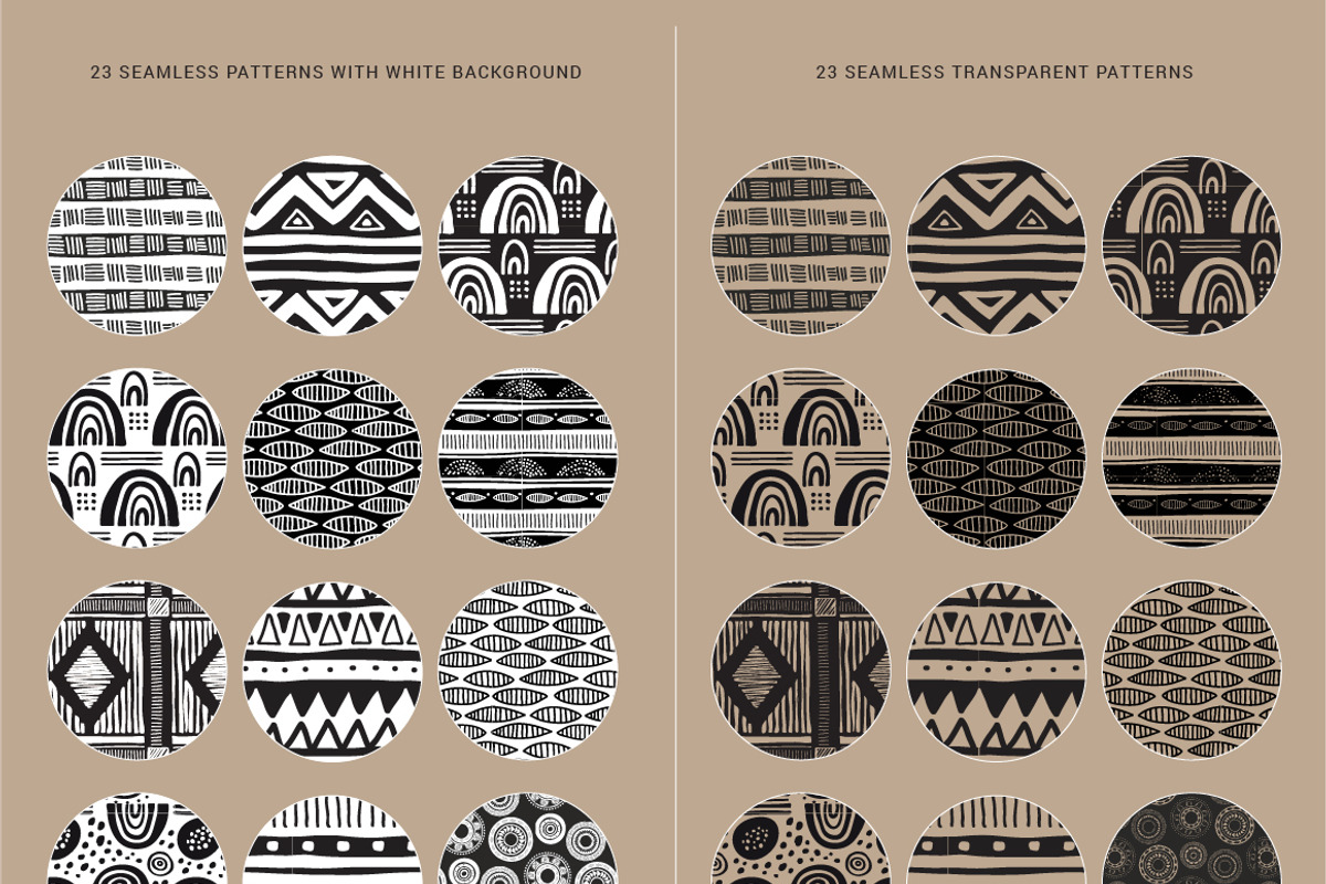 African dream - patterns and brushes, a Pattern Graphic by Marish (Photo 6 of 8)