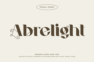 Abrelight | Modern Classic Serif