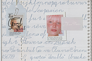 Blue Moon - Monoline Textured Font, a Handwritten Font by Lilithcollageart (Thumbnail 2 of 6)