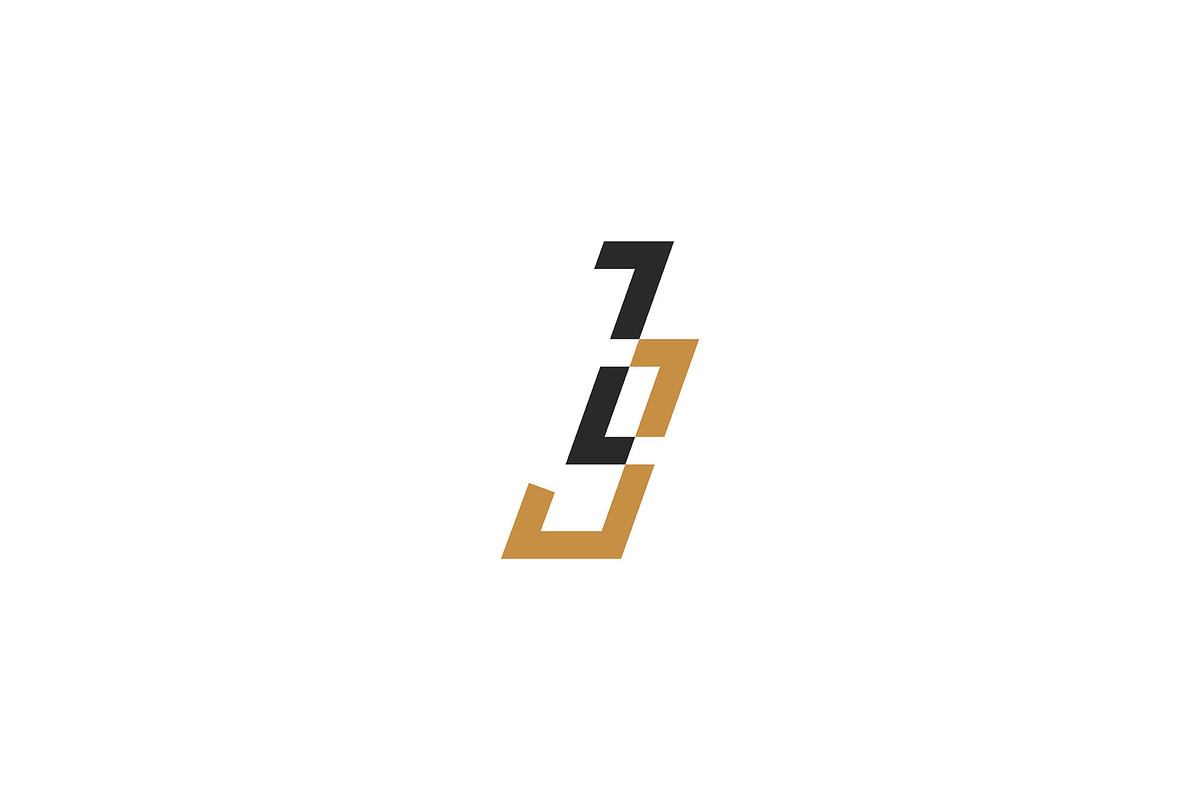Alphabet letters logo JZ, ZJ, a Branding & Logo Template by mrshamsjaman