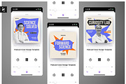 Science Podcast Cover, a Social Media Template by Neermana (Thumbnail 1 of 4)