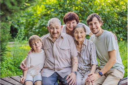 Four generations of family spend, a Person Photo by Elizaveta Galitskaya
