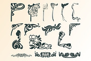 48 Art Nouveau Corners and Frames, a Decorative Illustration by Stanislav Kharchevskyi (Thumbnail 4 of 5)