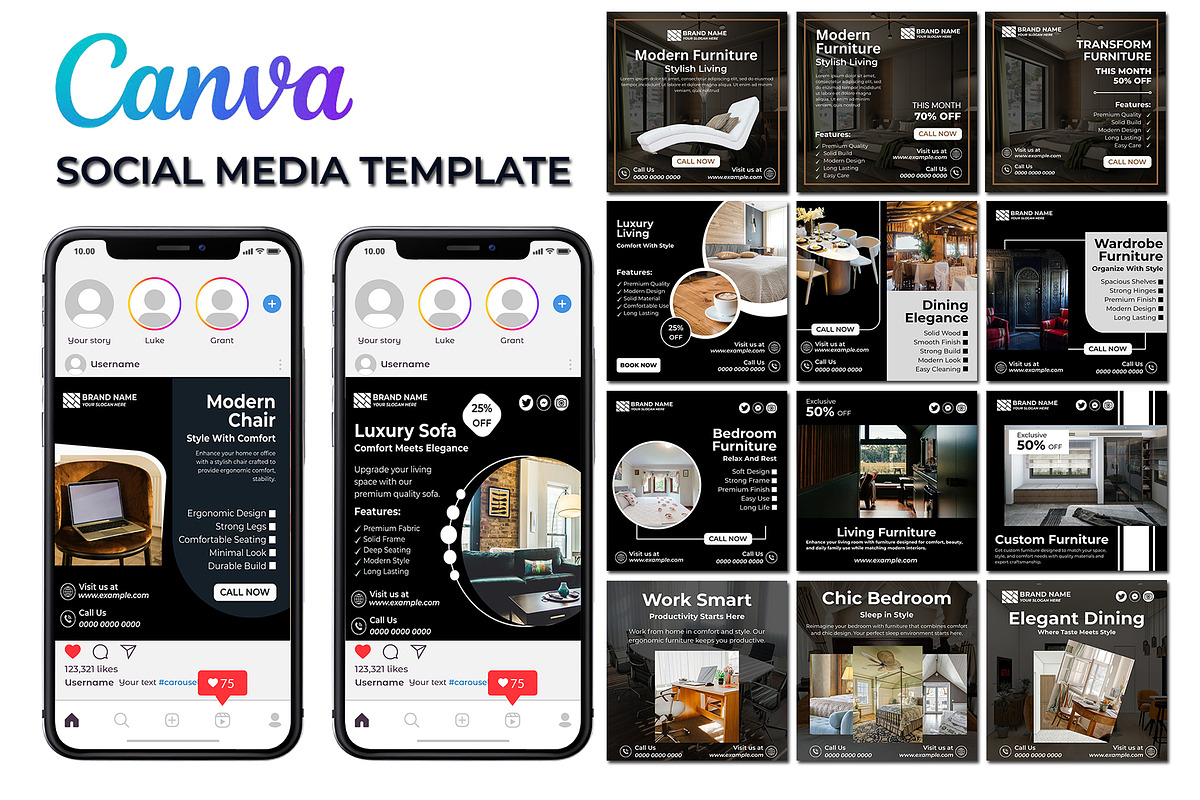 Indoor Social Media - Canva Template, a Social Media Template by Mohammad Sarfaraz (Photo 8 of 9)