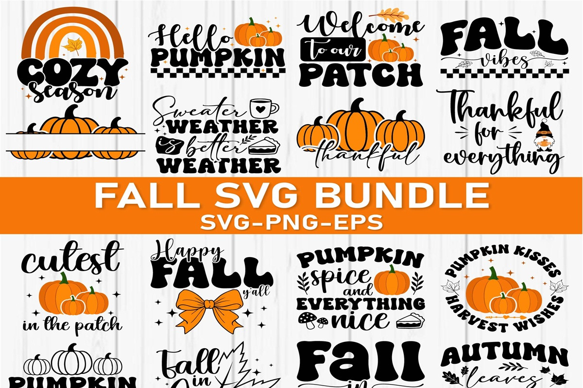 Fall Quotes Svg Bundle, Fall Svg Png, an Object Graphic by Digi_Design_World (Photo 1 of 8)