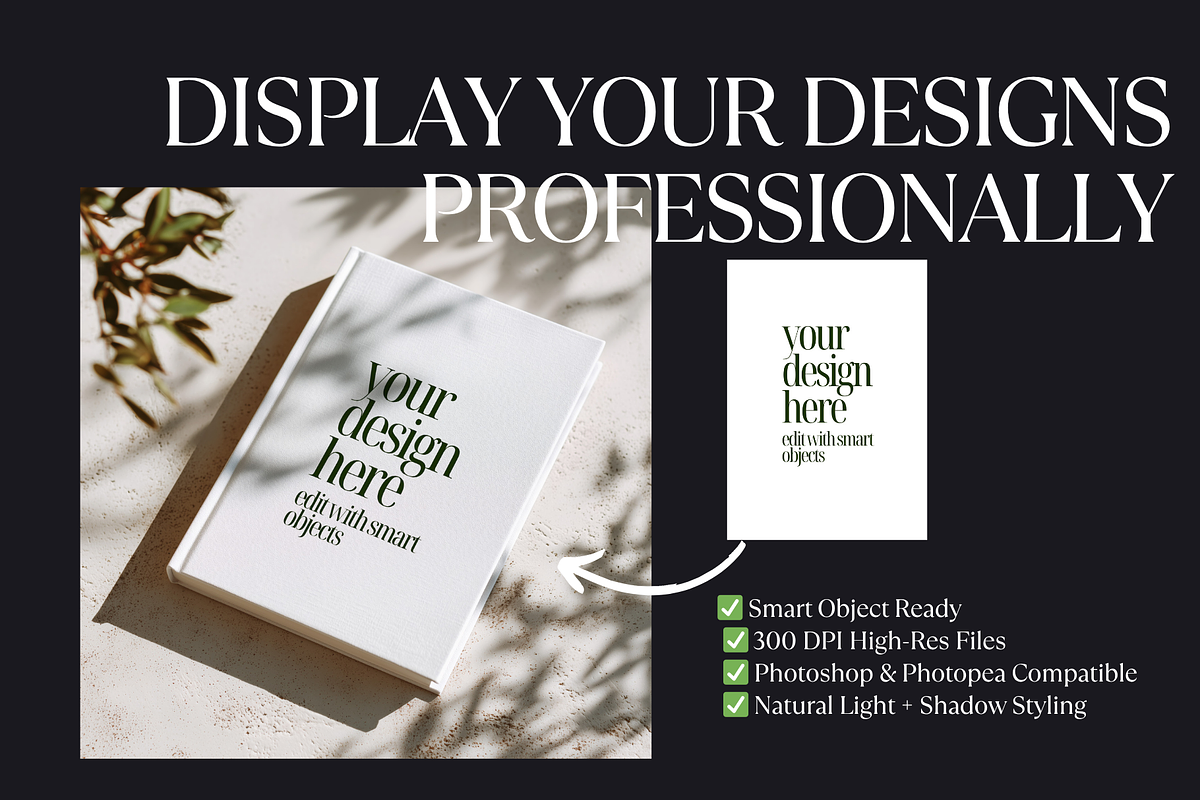 A5 Hardcover Book Mockup Bundle – 9, a Mockup by PhoebeCreates (Photo 4 of 5)