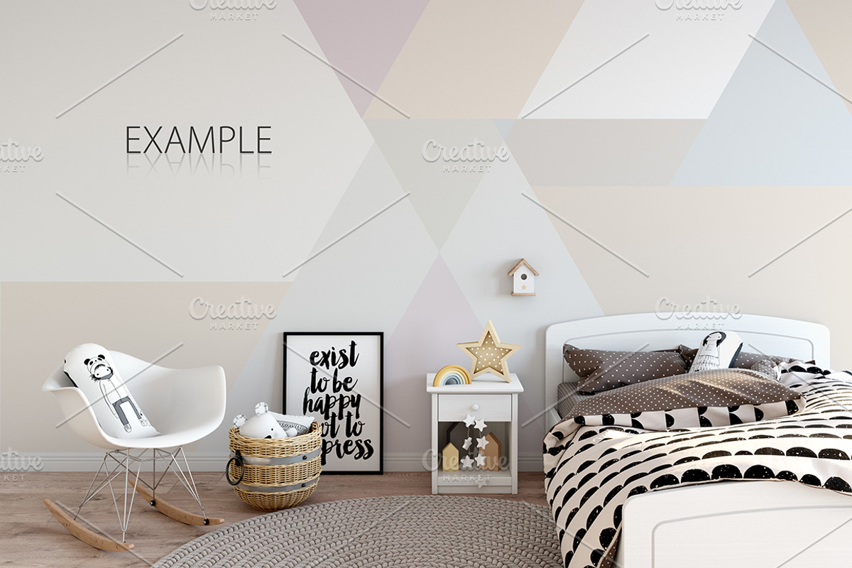 KIDS WALL & FRAMES Mockup Bundle - 2, a Print Template by Yuri-U (Photo 37 of 43)