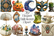 Elegant Halloween Clipart PNG, an Illustration by DreamPrint404 (Thumbnail 1 of 5)