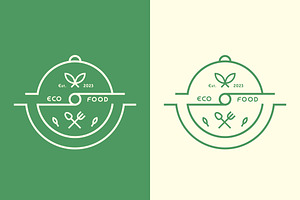 Eco Food Logo Design Icon, a Branding & Logo Template by Morvana Crew