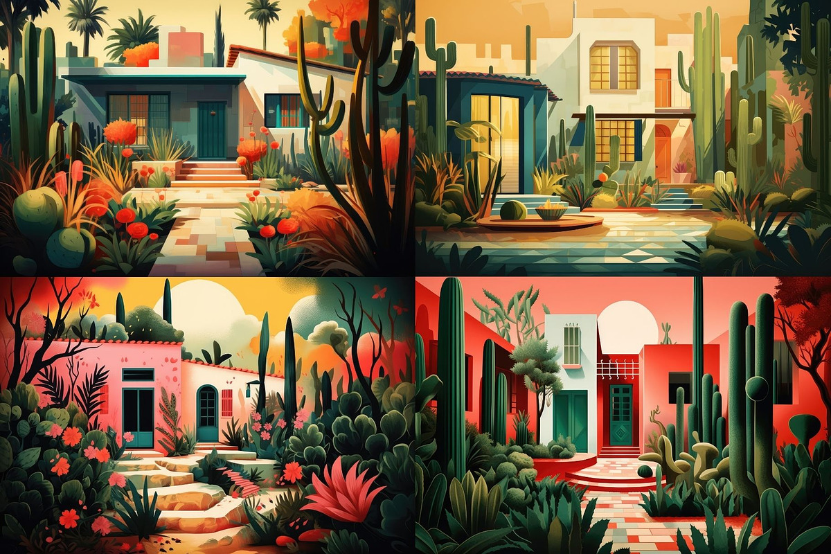 16 Desert Home Illustrations, a Decorative Illustration by HipFonts (Photo 5 of 5)
