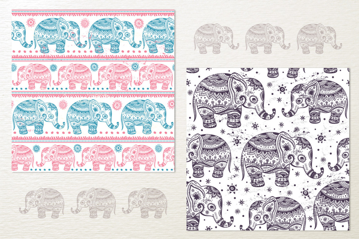 8 Ethnic seamless patterns preview 3