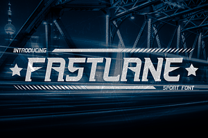 Fastlane Sport Font, a Font by PutraCetol Studio