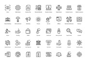 Finance 56 thin line icons, an Outline Icon by vectorstank (Thumbnail 2 of 9)