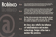 Robinco - Ligature Art Deco Font, a Sans Serif Font by Asenbayu (Thumbnail 11 of 15)