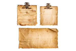 Aged Paper Sheets Png, an Illustration by VetalStock