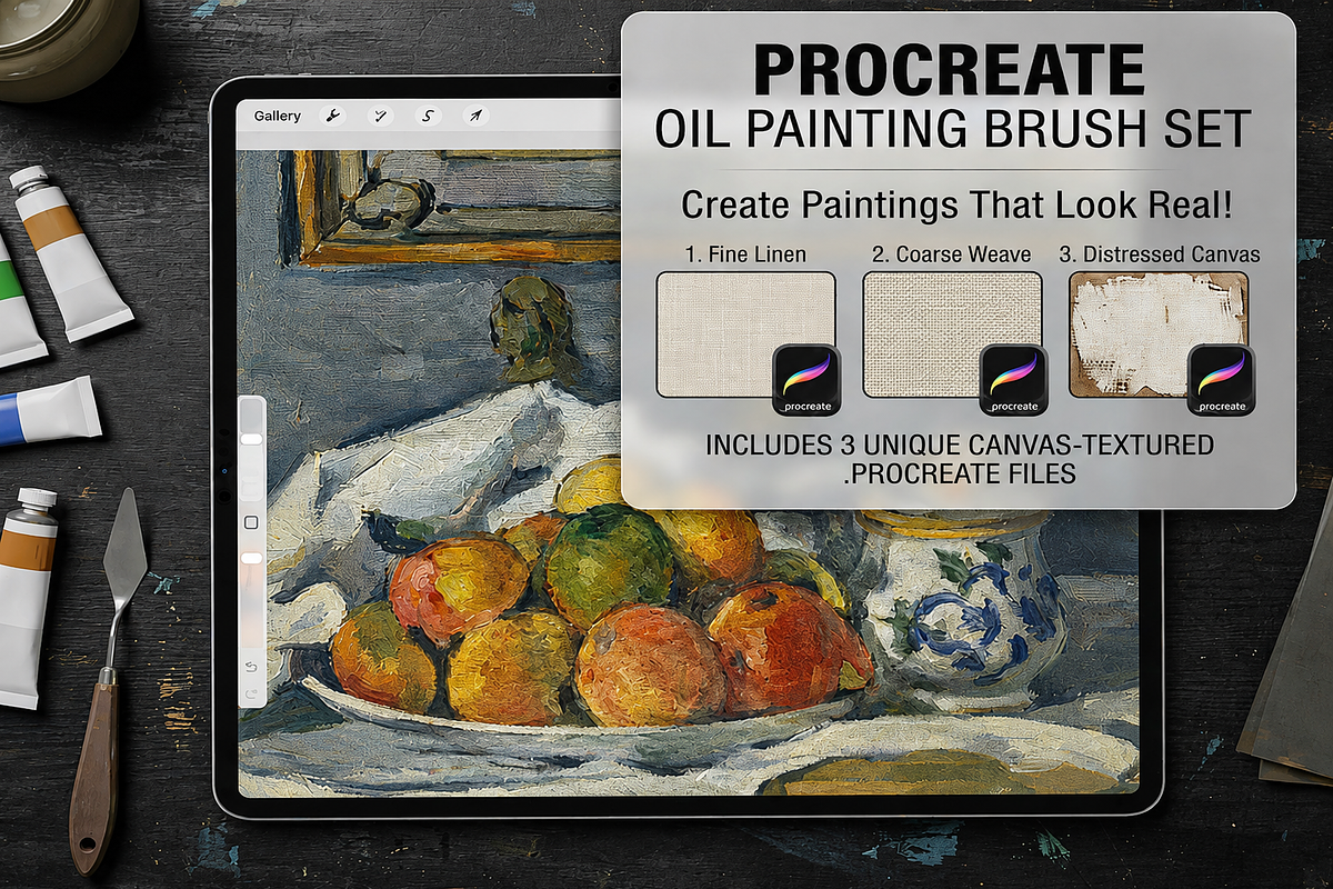 Oil & Thick Impasto for Procreate, a Brush Add-On by Wicked Creative (Photo 7 of 12)