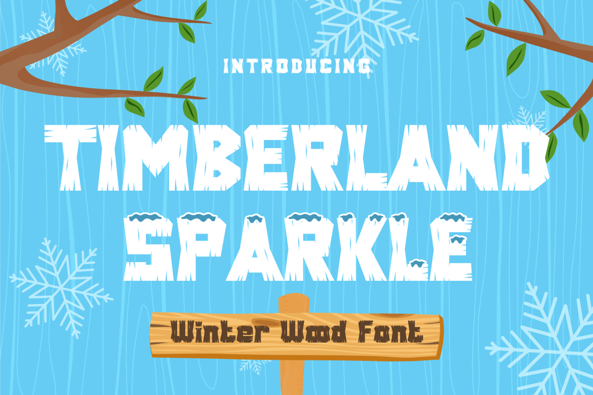 Timberland Sparkle - Wood Font, a Font by PutraCetol Studio (Photo 1 of 5)