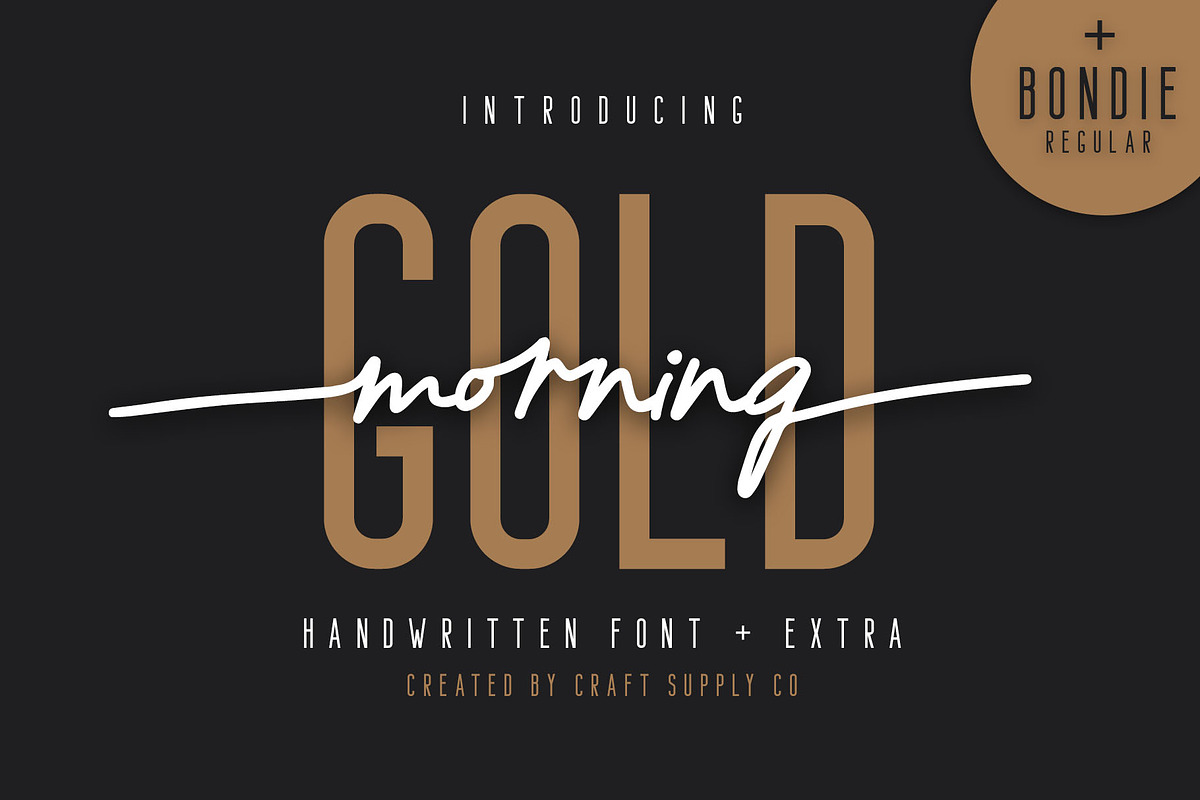 Morning Gold - Handwritten Font, a Script Font by Craft Supply Co. (Photo 10 of 10)