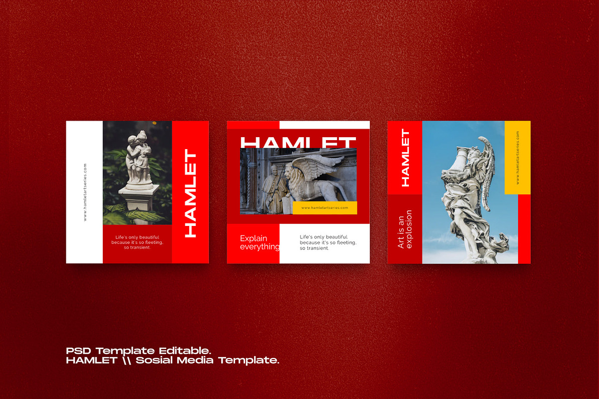 Hamlet - Social Media KIT Bundle, a Social Media Template by Dirtytemp Studio (Photo 4 of 14)
