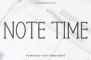 Note Time, a Sans Serif Font by FreshTypeINK (Thumbnail 1 of 8)