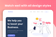 Outline Teamwork Illustration Pack, an UI Kit Template by Graphicdunk (Thumbnail 4 of 5)