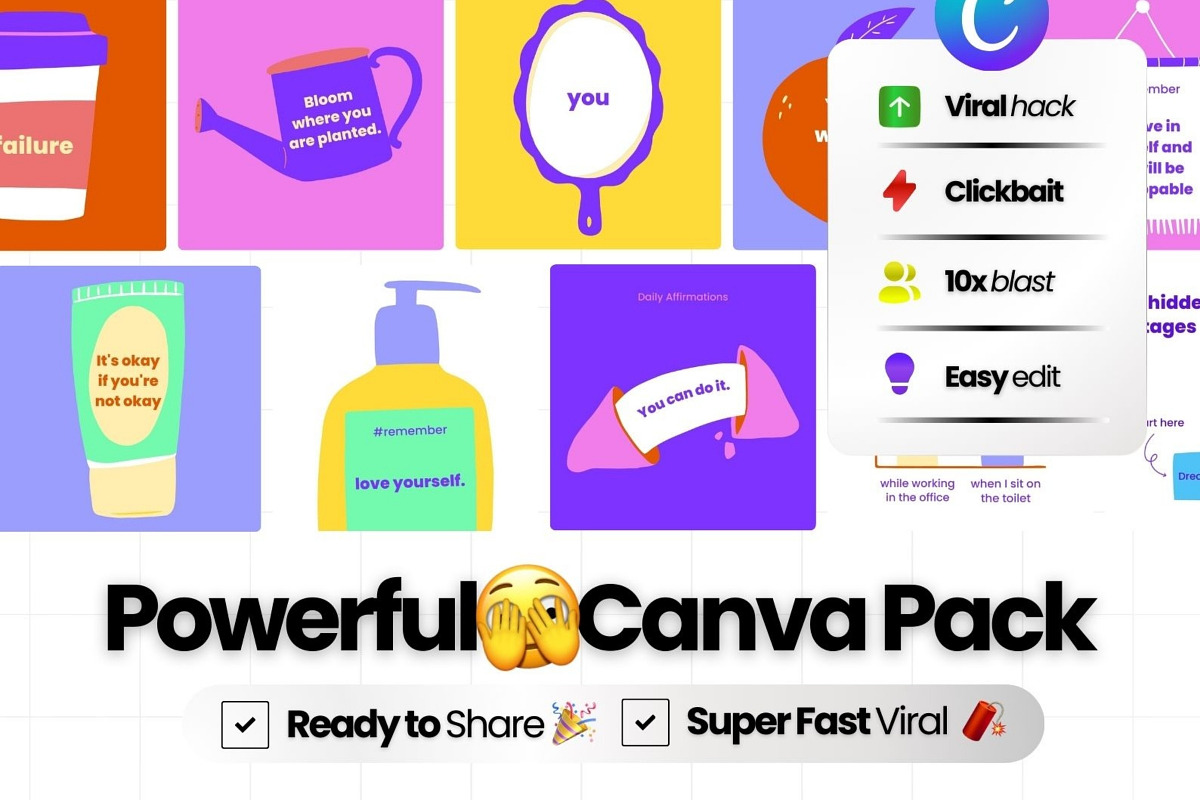 Inspration Canva Templates For IG, a Social Media Template by Virall (Photo 3 of 10)