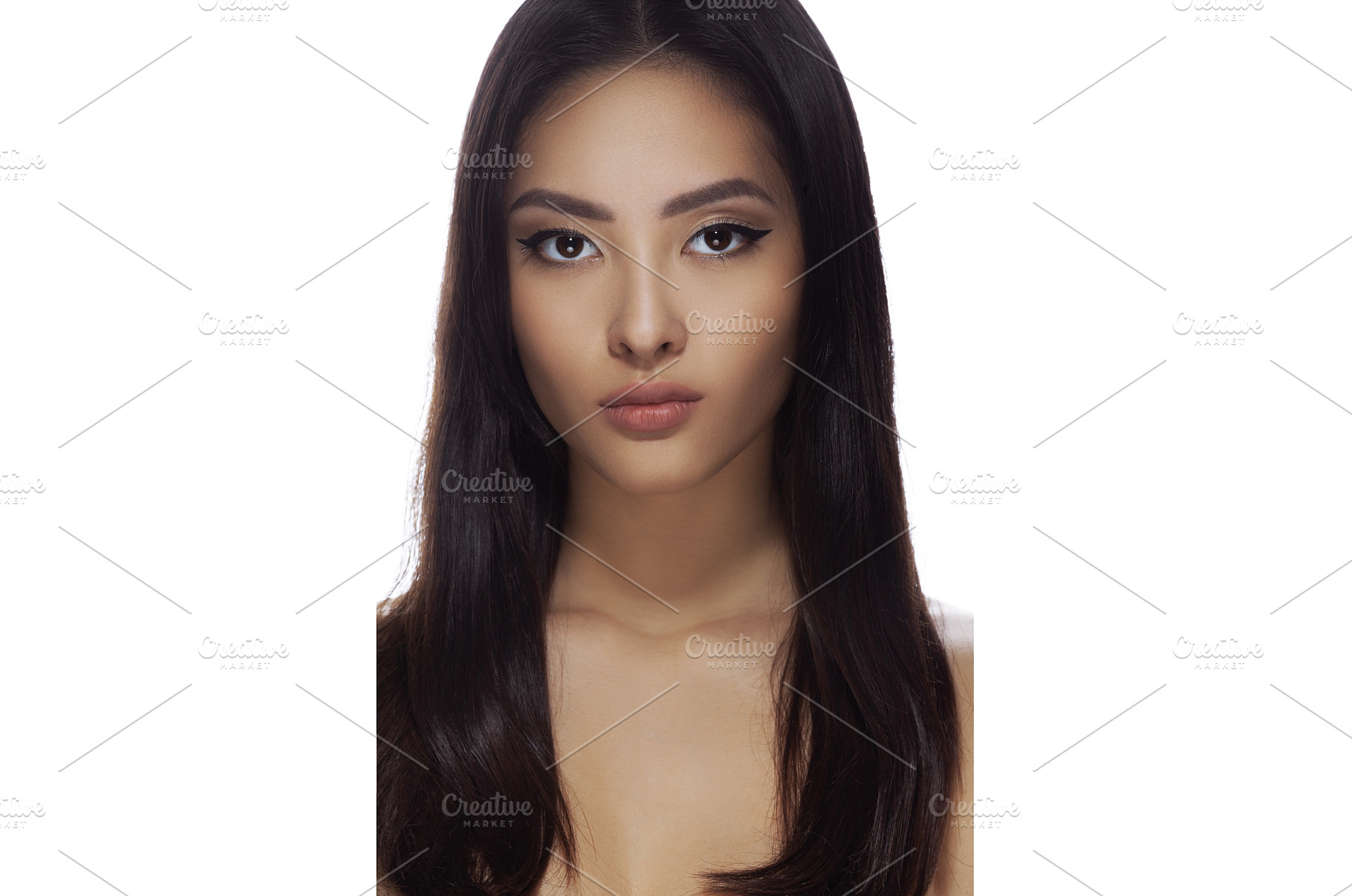 Asian Woman Beauty Face Closeup, a Beauty & Fashion Photo by Emotion photo