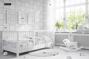 Kids Bedroom Mockup Set 1