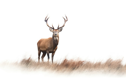 Deer standing realistic illustration, an Animal Photo by Aimagenarium@gmail.com