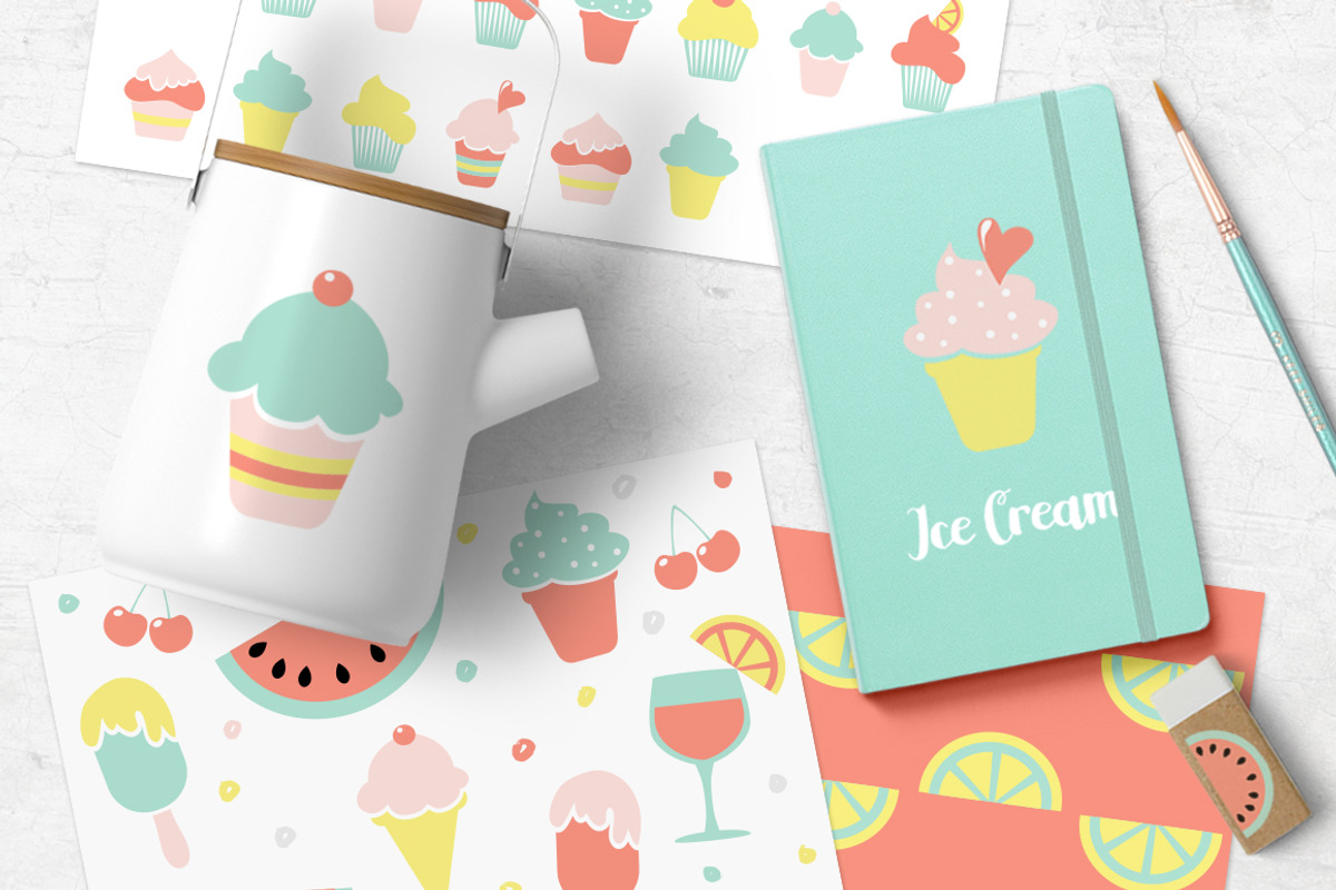 Sweet Summer set, a Decorative Illustration by Tabita's shop (Photo 2 of 5)
