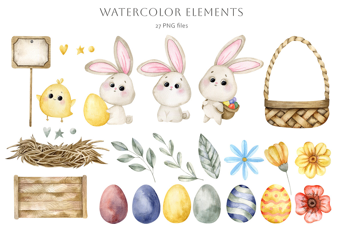 Happy Easter, a Seasonal Illustration by NellyaEgorova (Photo 2 of 9)
