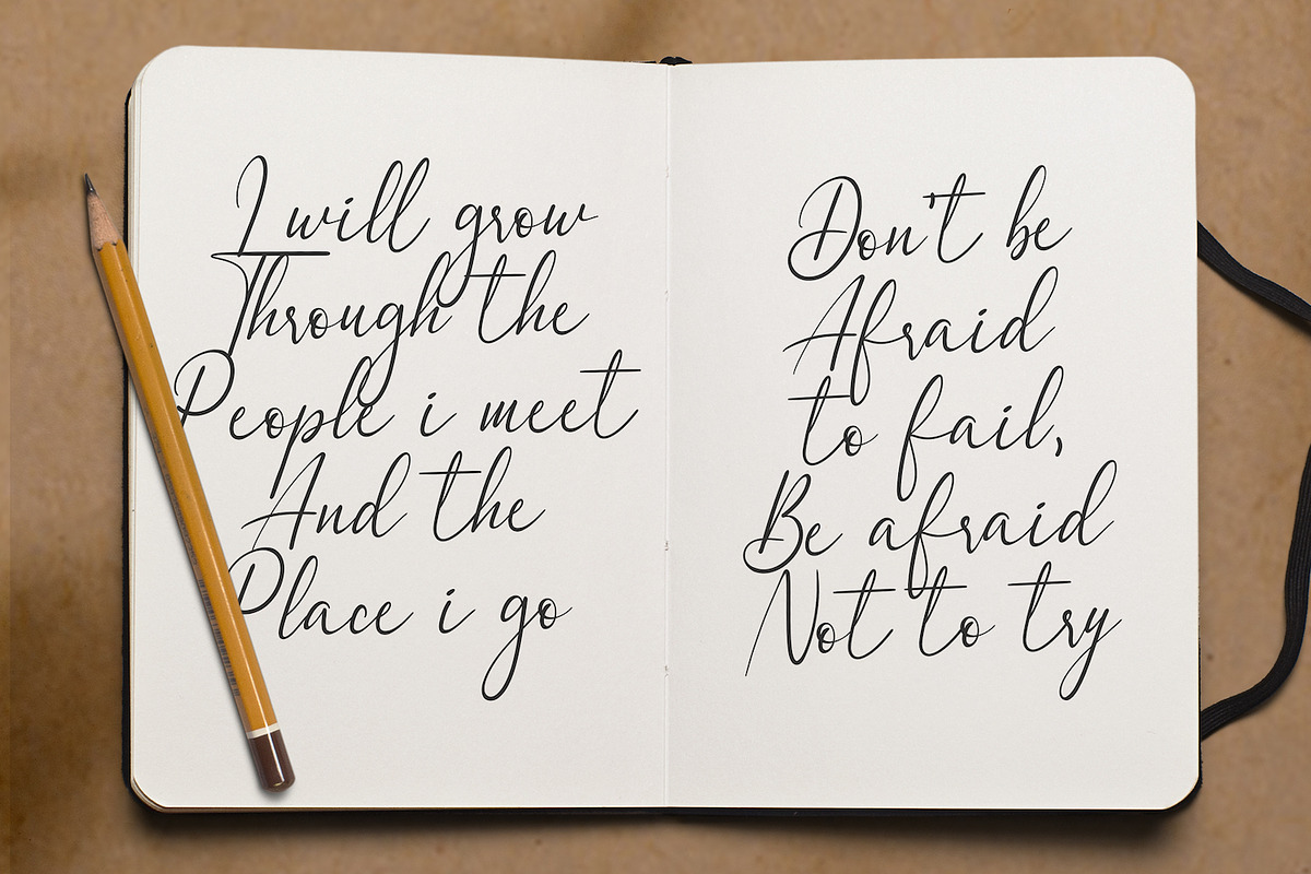 Dulan Anzelica - Signature Font preview 3