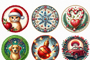 Embroidered Christmas Sublimation, an Illustration by Craft Nest (Thumbnail 3 of 6)