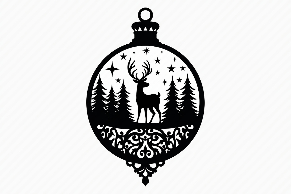 Christmas Ornament Laser Cut Bundle, a Graphic by Creativeshirt (Photo 6 of 16)