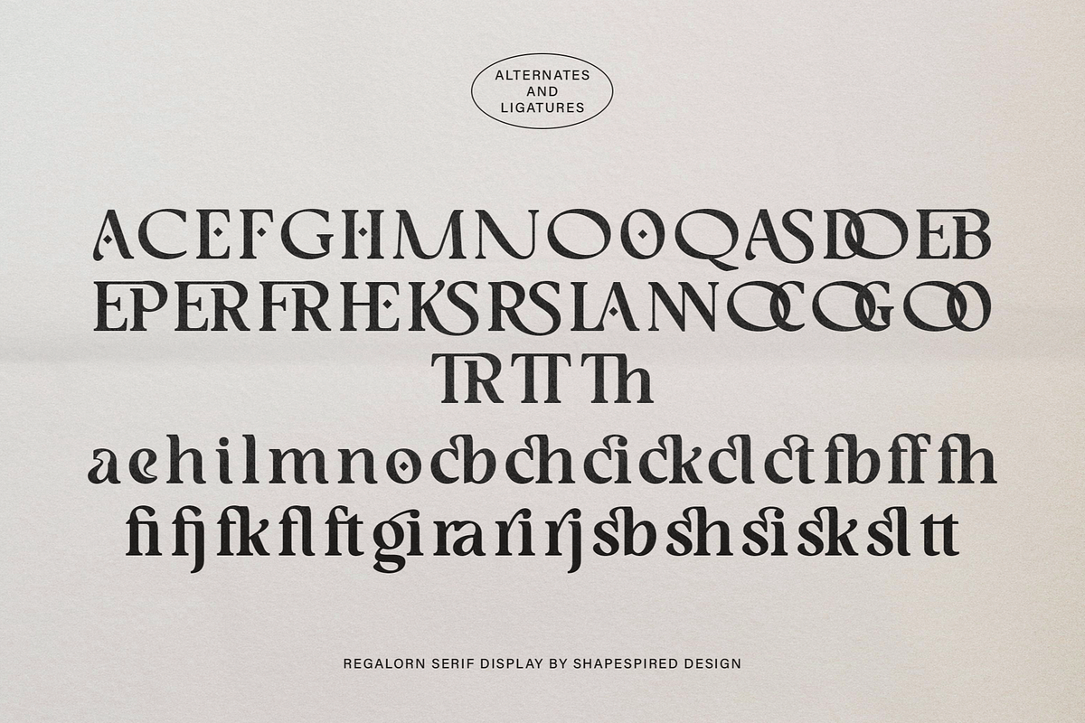 Regalorn - Elegant Serif Display, a Serif Font by Shapespired Design (Photo 20 of 20)