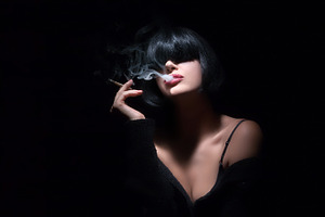 Smoking. Smoke