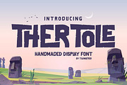 Thertole Unique Display Font, a Sans Serif Font by twinstd (Thumbnail 1 of 14)