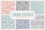 Brush strokes pattern collection, a Pattern Graphic by Nicetoseeya (Thumbnail 1 of 7)