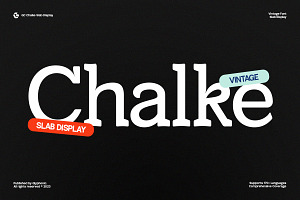 GC Chalke – Refined Slab Display, a Slab Serif Font by Glyphonic